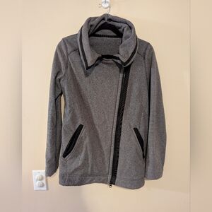 Stylish Gray Jacket with Black Accents